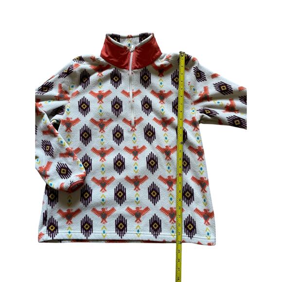 Ariat Womens/Teens Fleece 1/4 Zip Pullover Southwest Aztec print Size Medium - Picture 7 of 8